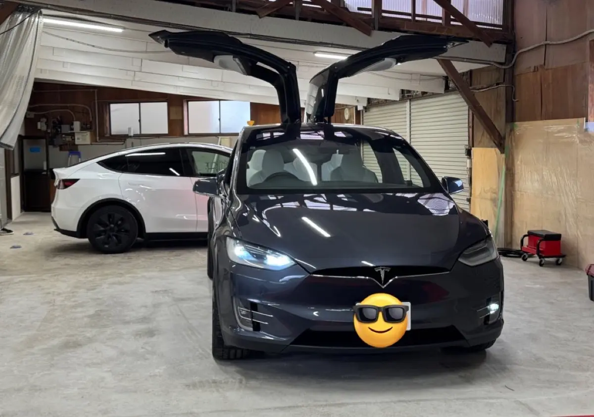 Tesla Model X ファルコンウィングドア