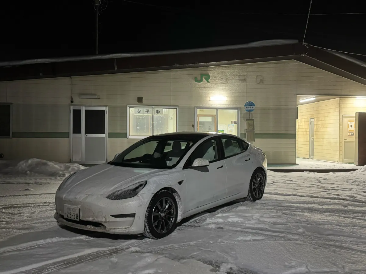 2026年2月13日　安平駅（安平町）